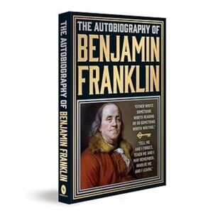 The Autobiography of Benjamin Franklin Hardcover black gold